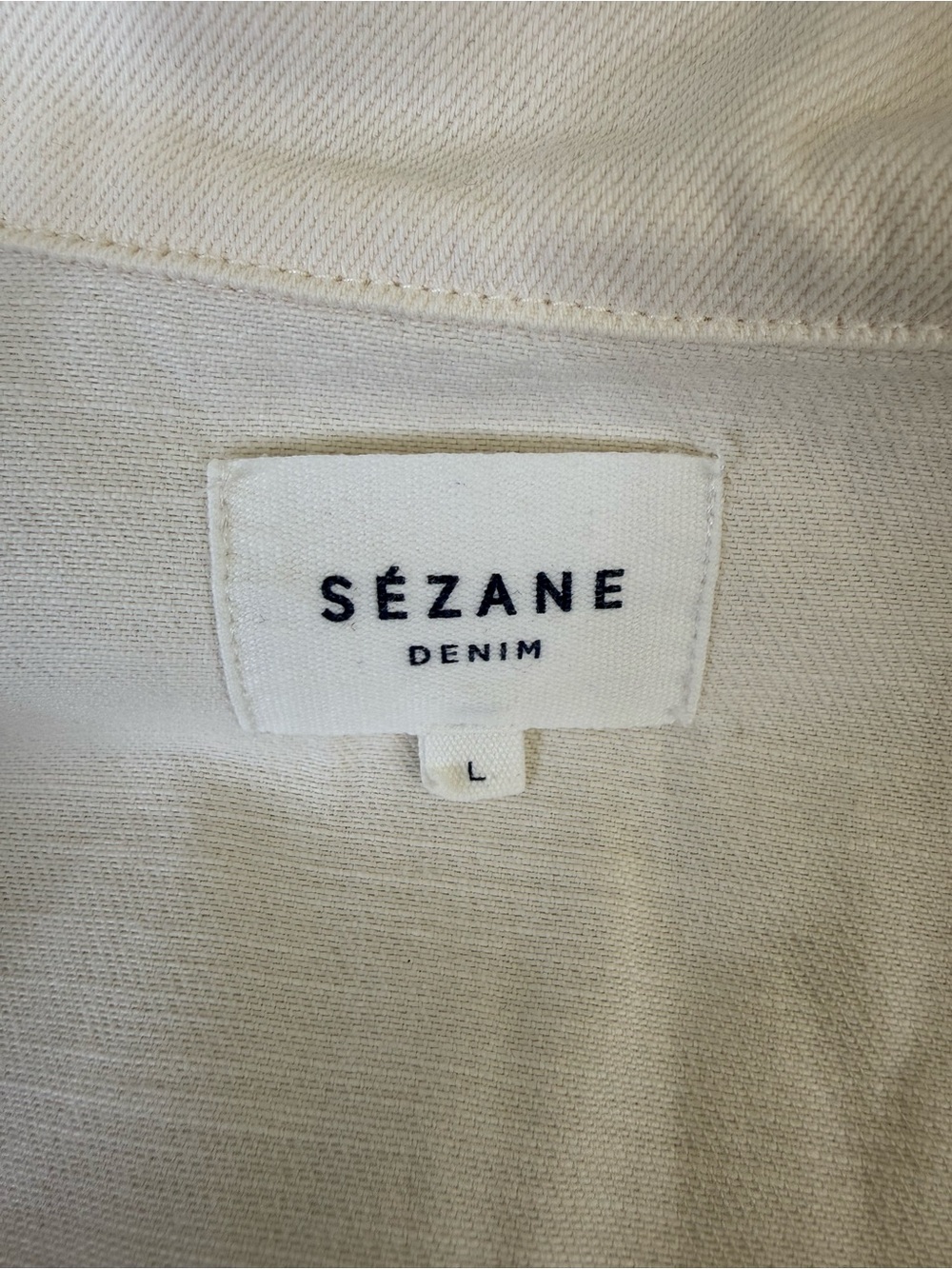 SéZane Denim Trucker Jacket size Large - Picture 7 of 15